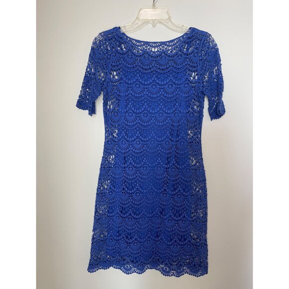 Blue Lace XS Dress With Slip - Picture 5 of 10